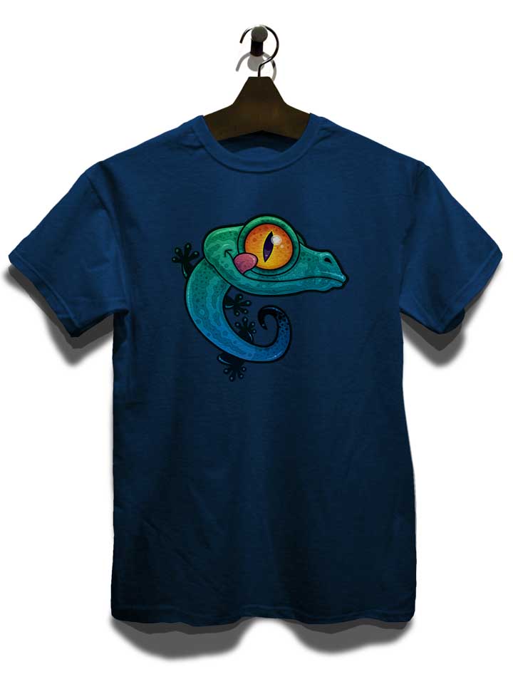 cartoon-gecko-t-shirt dunkelblau 3