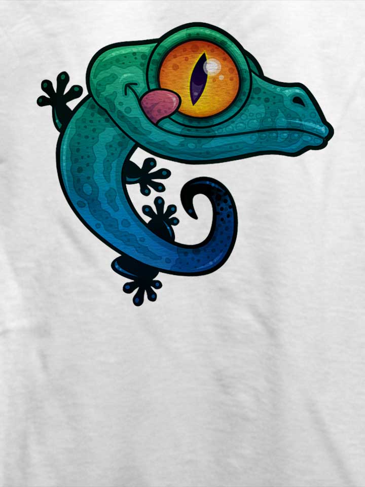 cartoon-gecko-t-shirt weiss 4