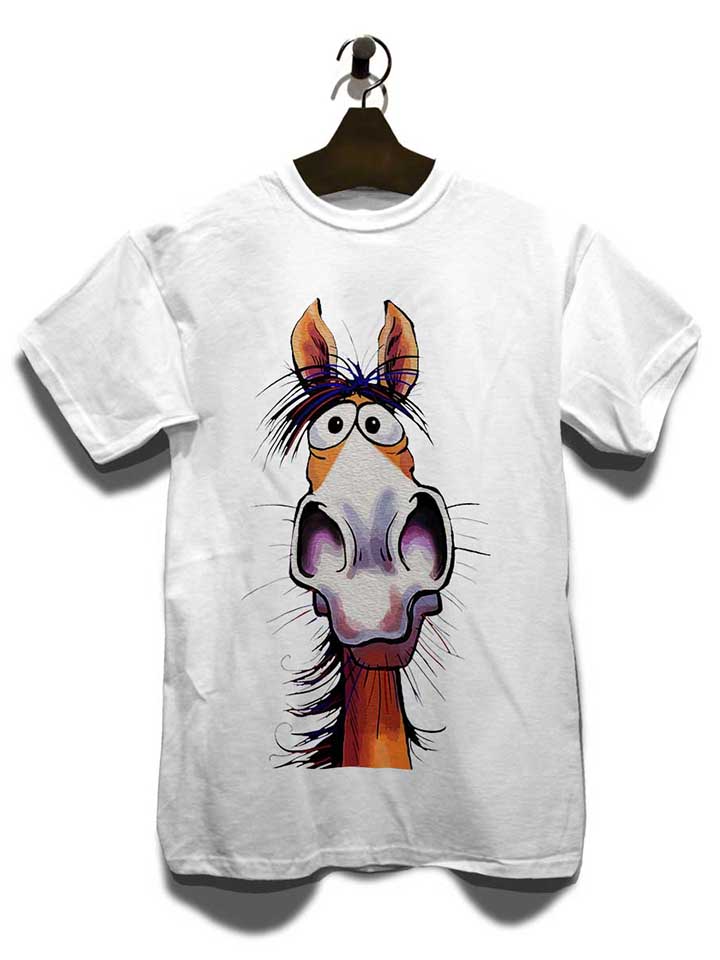 cartoon-pferd-t-shirt weiss 3