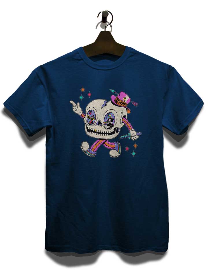 cartoon-skullhead-t-shirt dunkelblau 3