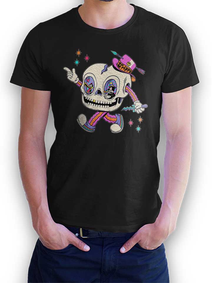 cartoon-skullhead-t-shirt schwarz 1