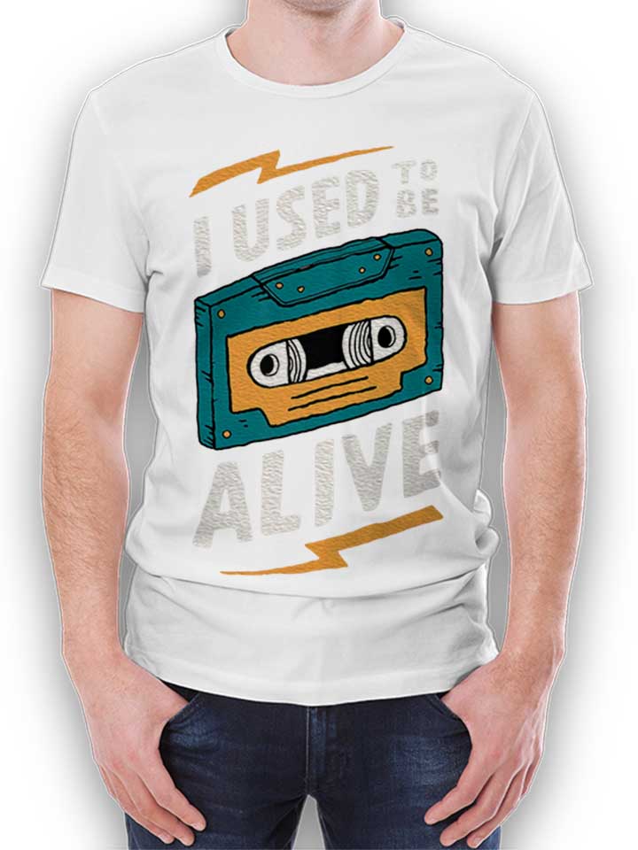 Cassette I Used To Be Alive T-Shirt weiss L