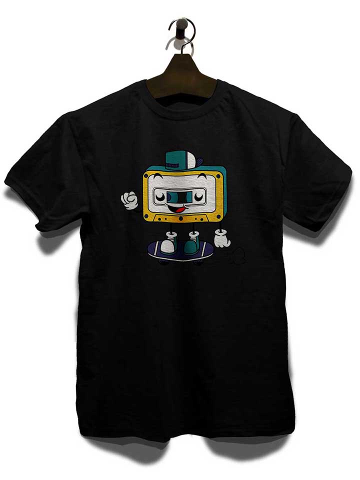 cassette-skater-t-shirt schwarz 3