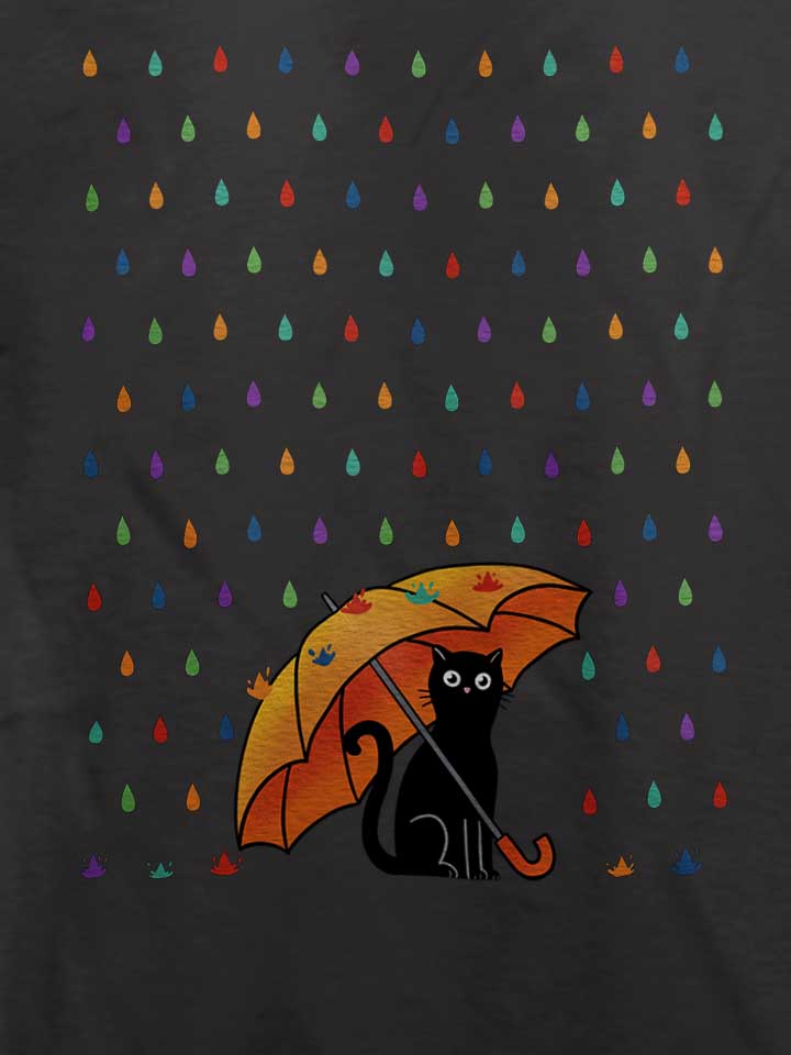 cat-and-rain-t-shirt dunkelgrau 4