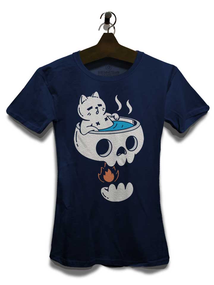 cat-and-skull-bathing-damen-t-shirt dunkelblau 3
