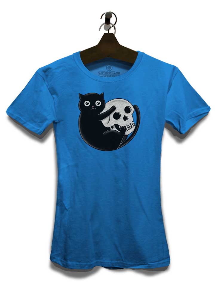 cat-and-skull-damen-t-shirt royal 3