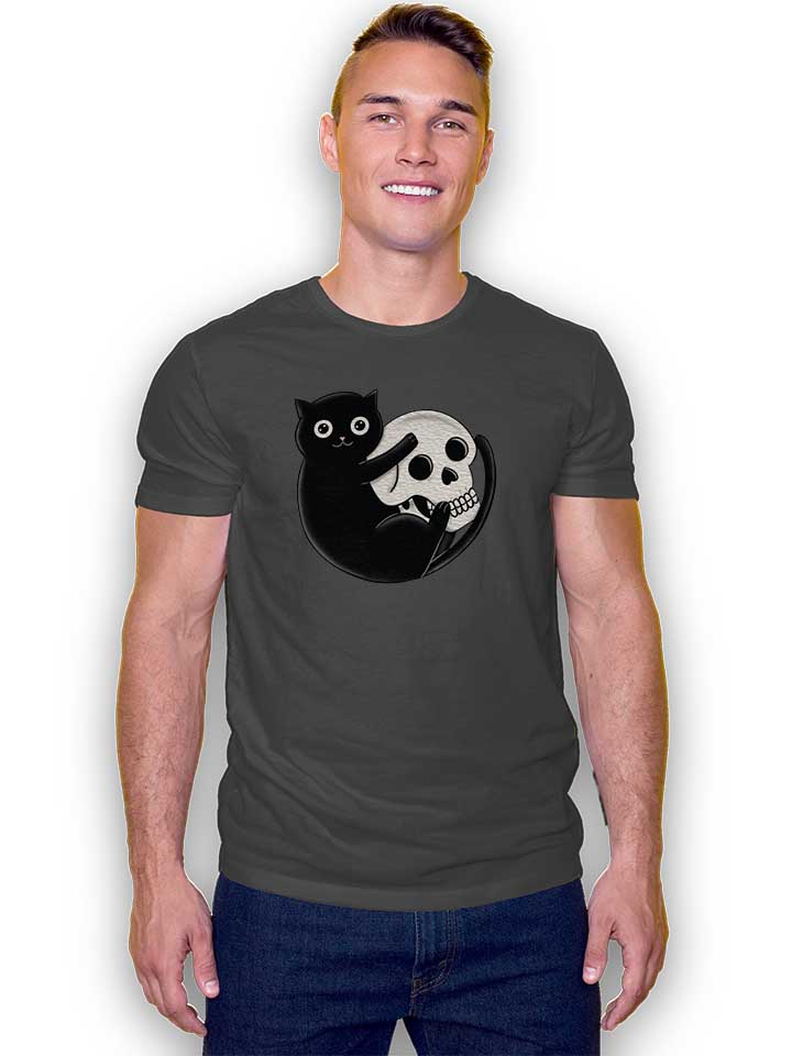 cat-and-skull-t-shirt dunkelgrau 2