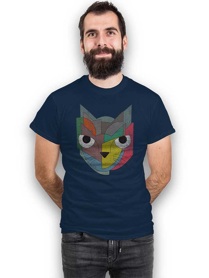 cat-art-02-t-shirt dunkelblau 2