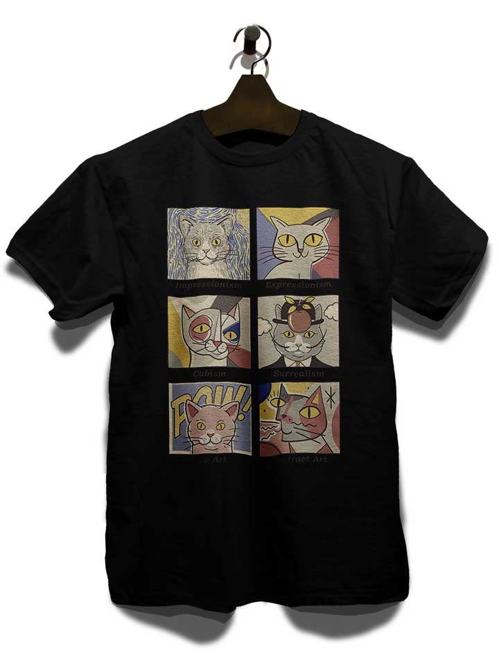 cat-art-history-t-shirt schwarz 3