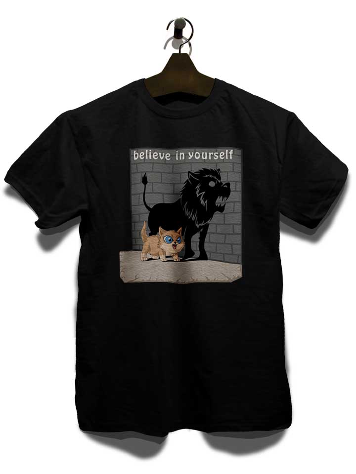 cat-believe-in-yourself-t-shirt schwarz 3