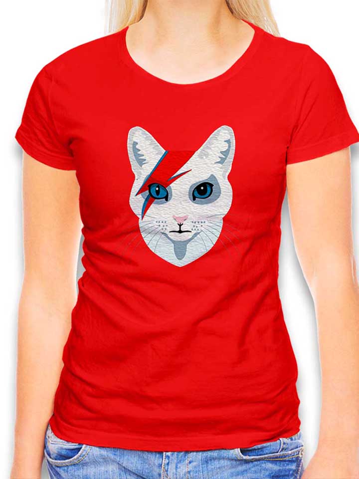 Cat Bowie Damen T-Shirt rot L
