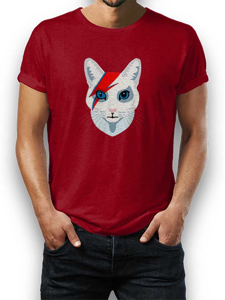 Cat Bowie T-Shirt bordeaux L