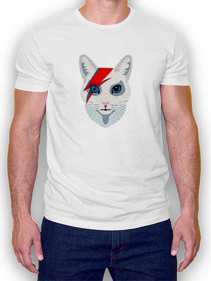 cat-bowie-t-shirt weiss 1