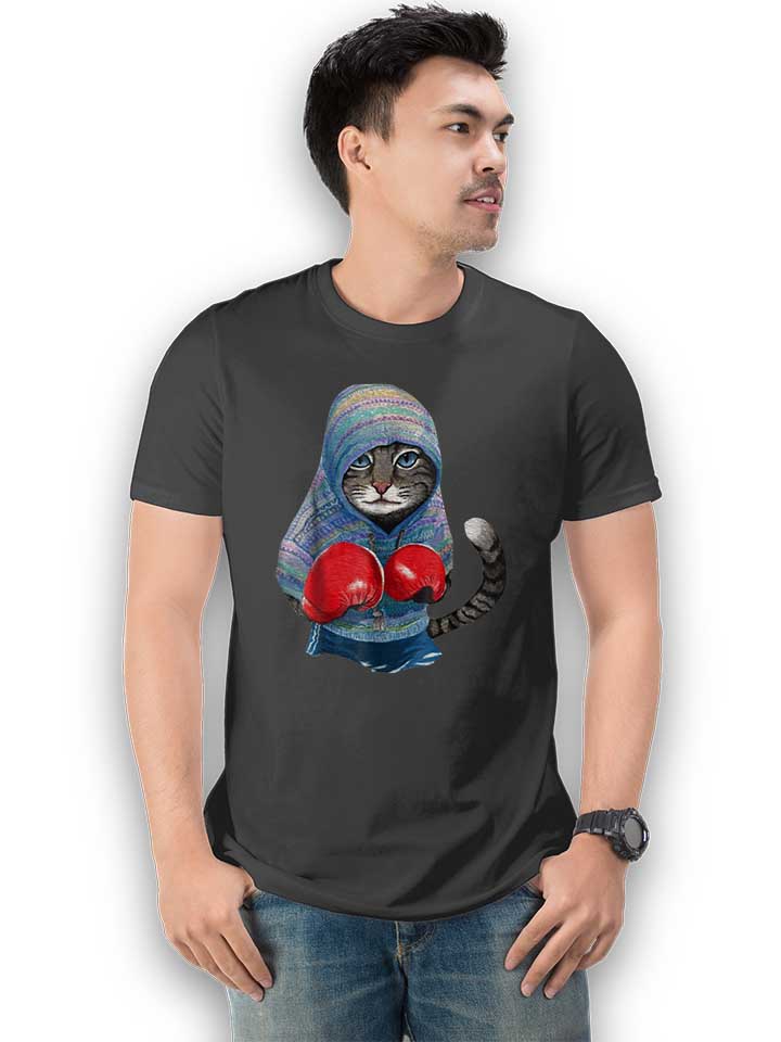 cat-boxing-t-shirt dunkelgrau 2