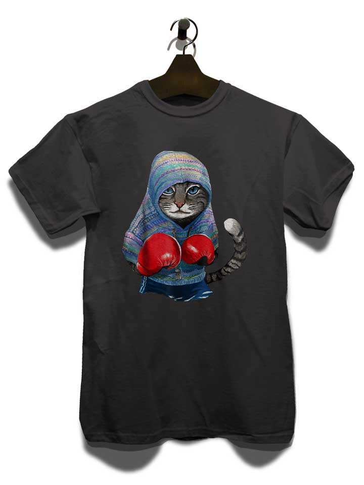 cat-boxing-t-shirt dunkelgrau 3