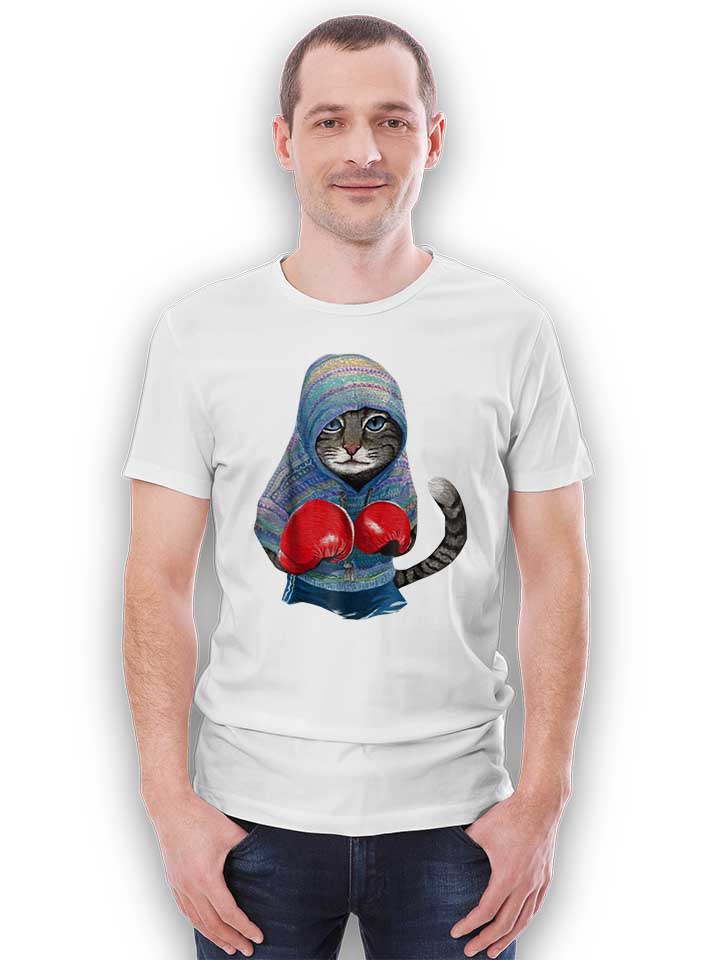 cat-boxing-t-shirt weiss 2