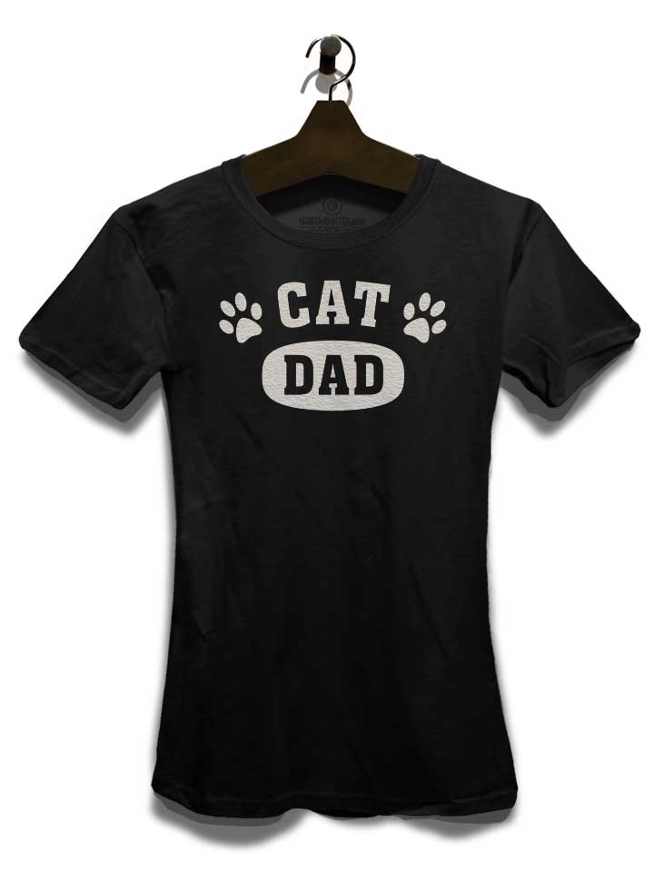 cat-dad-damen-t-shirt schwarz 3