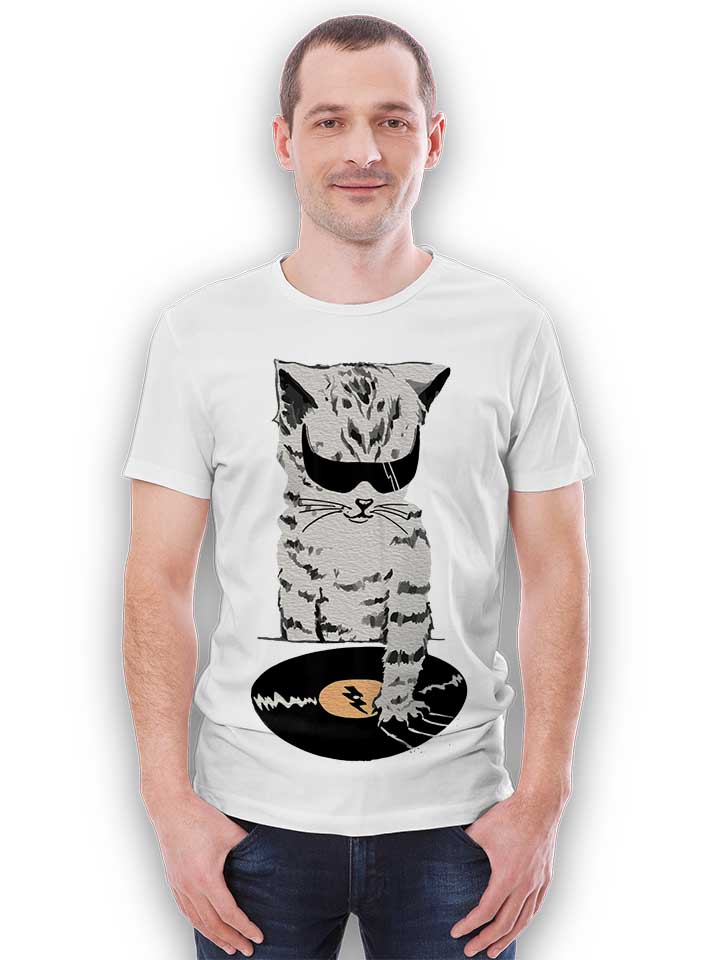 cat-dj-scratch-t-shirt weiss 2