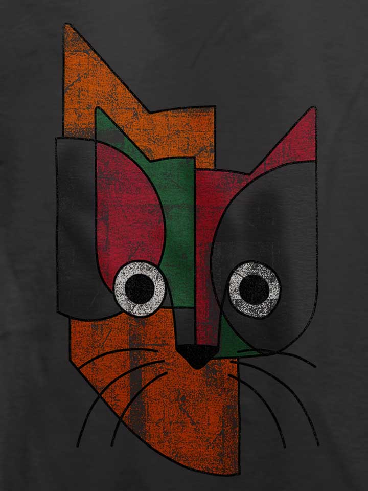 cat-face-art-t-shirt dunkelgrau 4