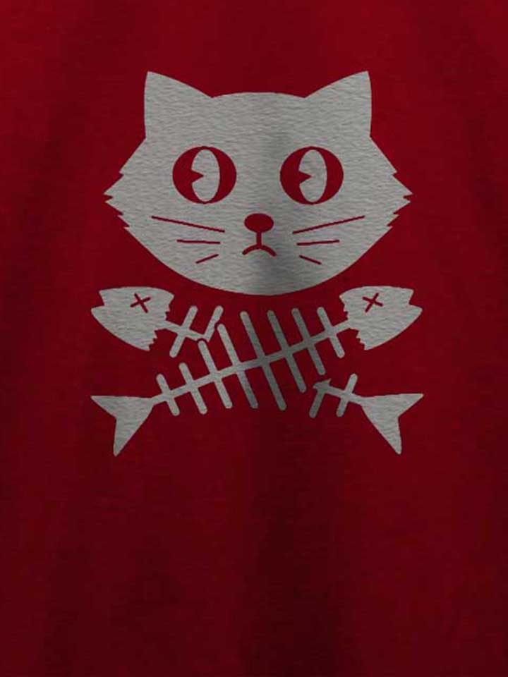 cat-fishbone-t-shirt bordeaux 4