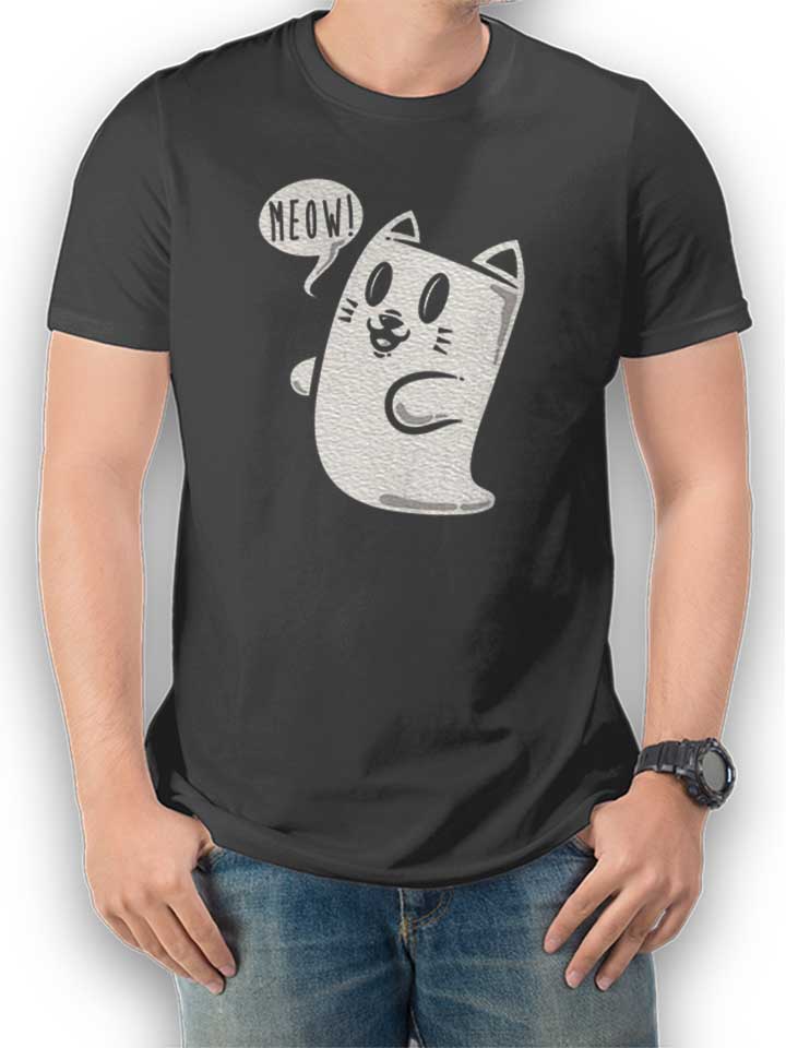 Cat Ghost T-Shirt dunkelgrau L
