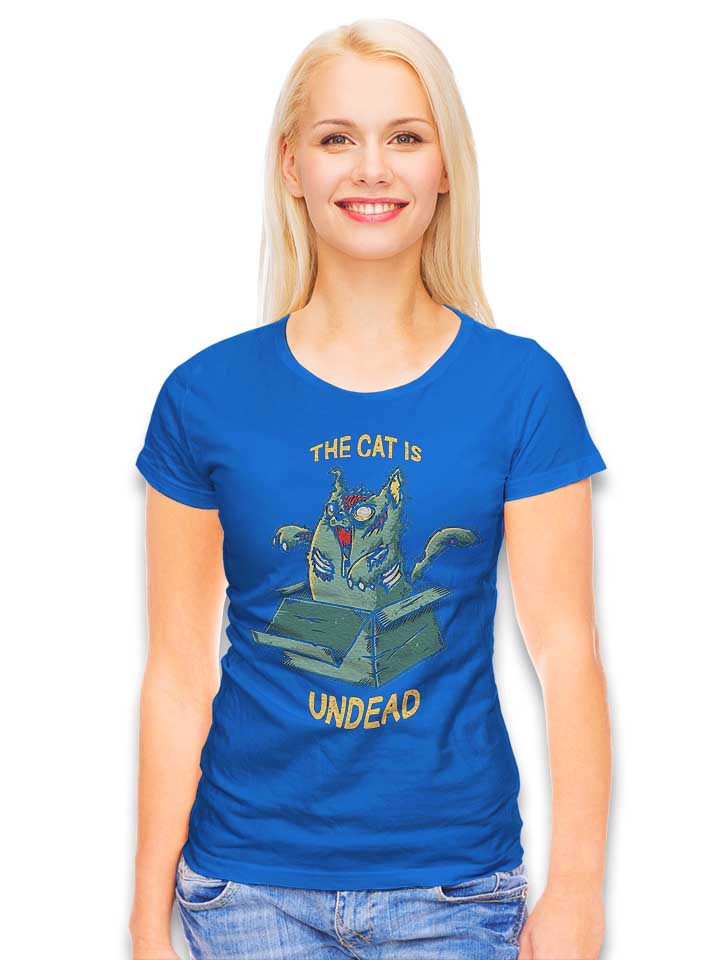 cat-is-undead-damen-t-shirt royal 2