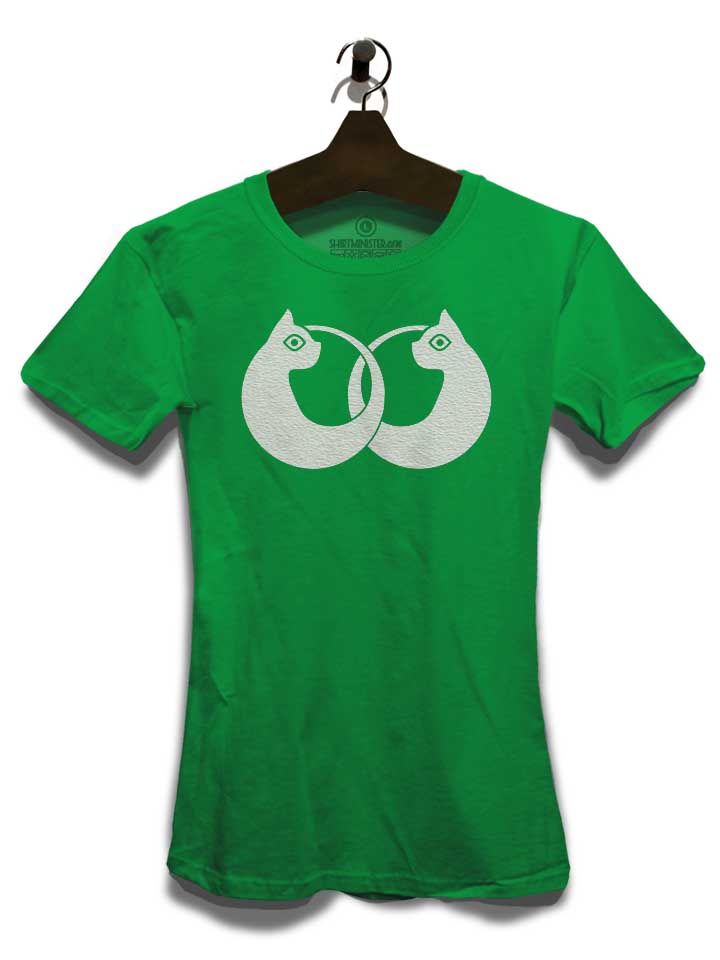 cat-logo-weiss-damen-t-shirt gruen 3