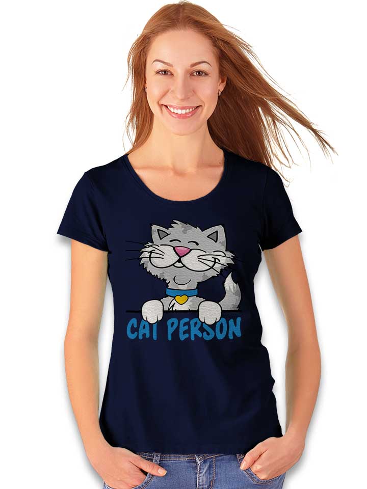 cat-person-damen-t-shirt dunkelblau 2
