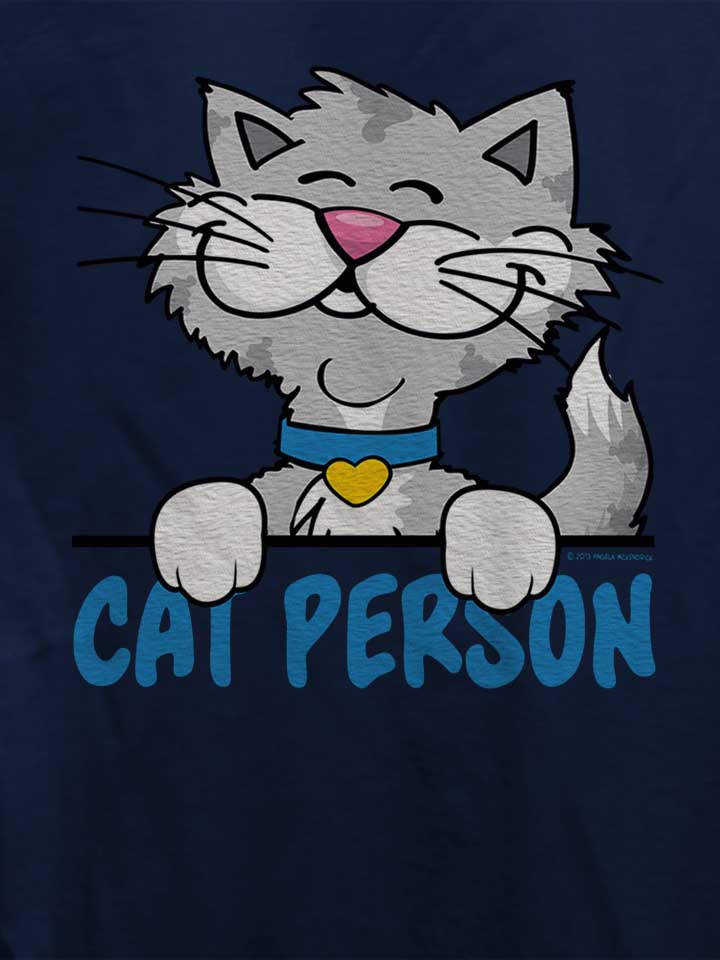 cat-person-damen-t-shirt dunkelblau 4