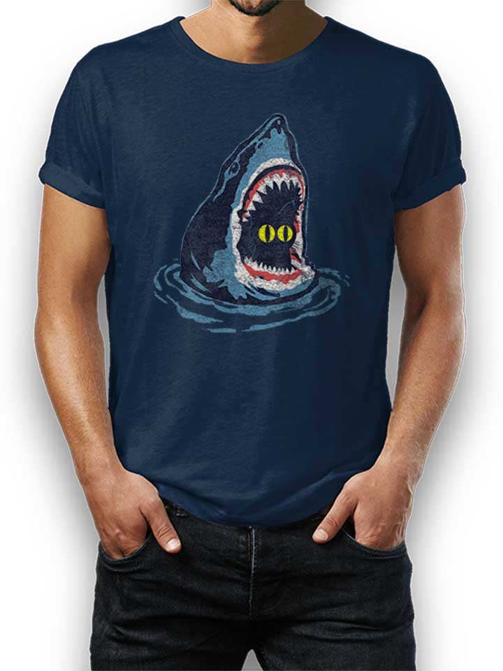Cat Shark 02 T-Shirt blu-oltemare L