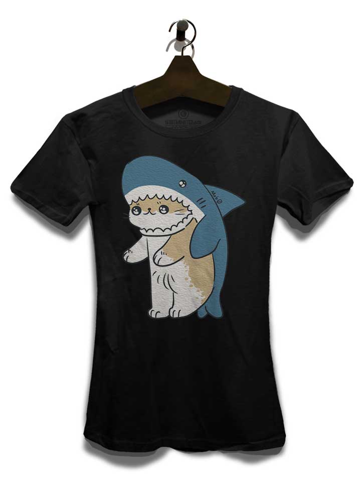 cat-shark-damen-t-shirt schwarz 3