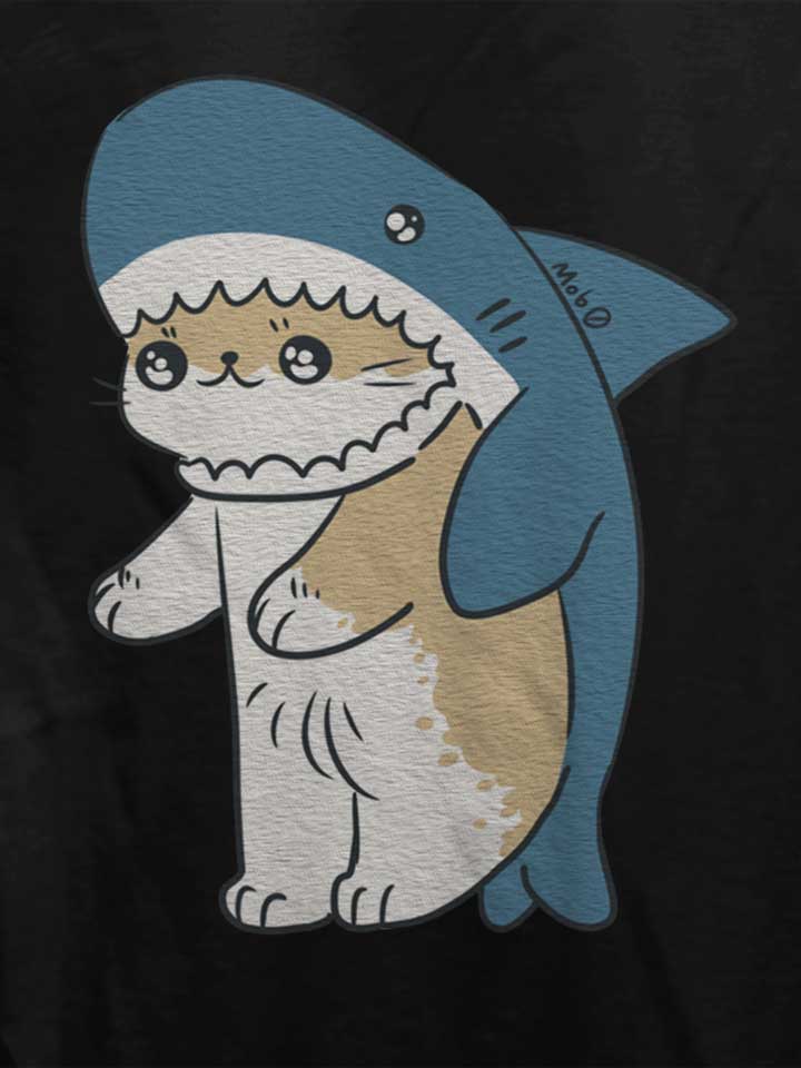 cat-shark-damen-t-shirt schwarz 4