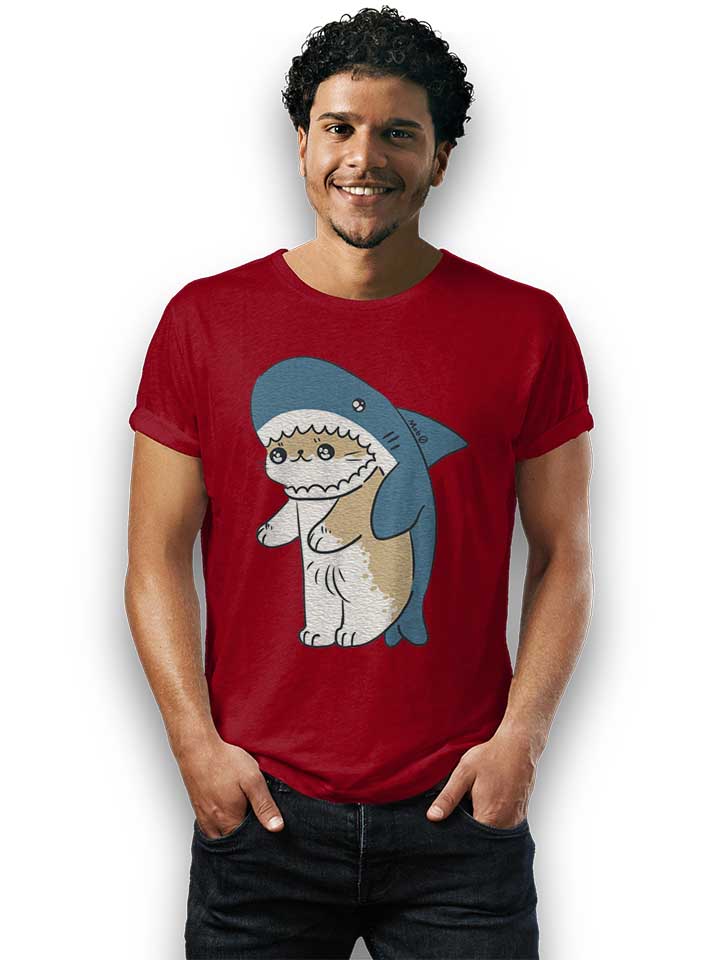 cat-shark-t-shirt bordeaux 2