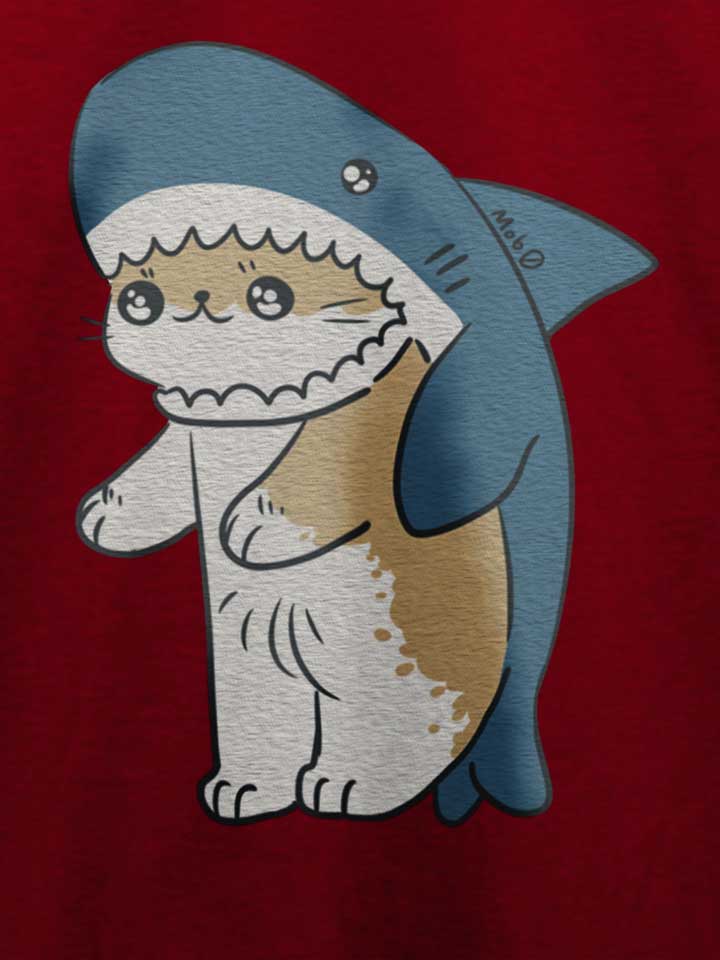 cat-shark-t-shirt bordeaux 4