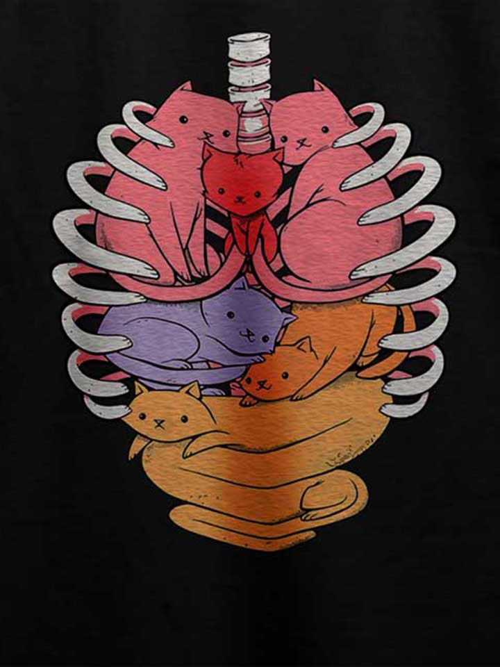 cat-skelett-anatomy-t-shirt schwarz 4