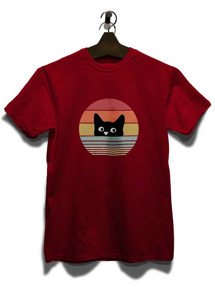 cat-sunset-t-shirt bordeaux 3