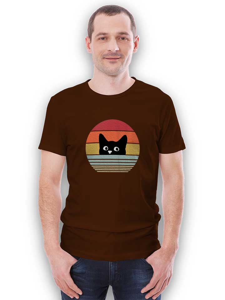 cat-sunset-t-shirt braun 2
