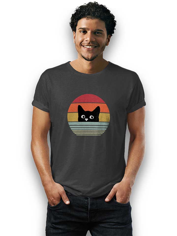 cat-sunset-t-shirt dunkelgrau 2