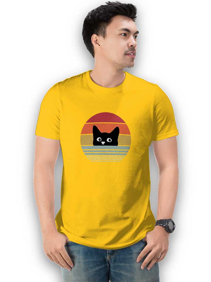 cat-sunset-t-shirt gelb 2