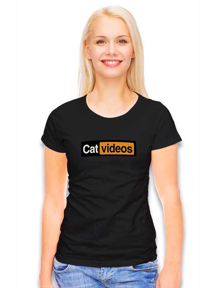cat-videos-02-damen-t-shirt schwarz 2