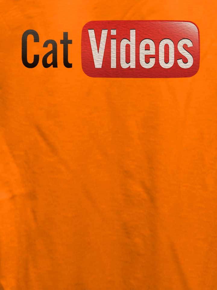 cat-videos-damen-t-shirt orange 4