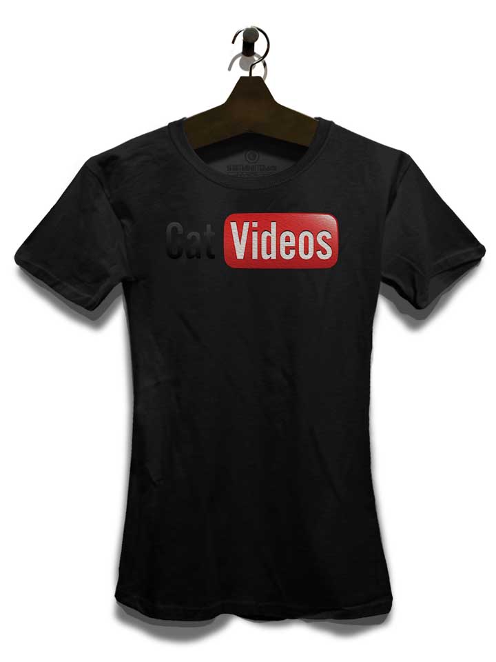cat-videos-damen-t-shirt schwarz 3