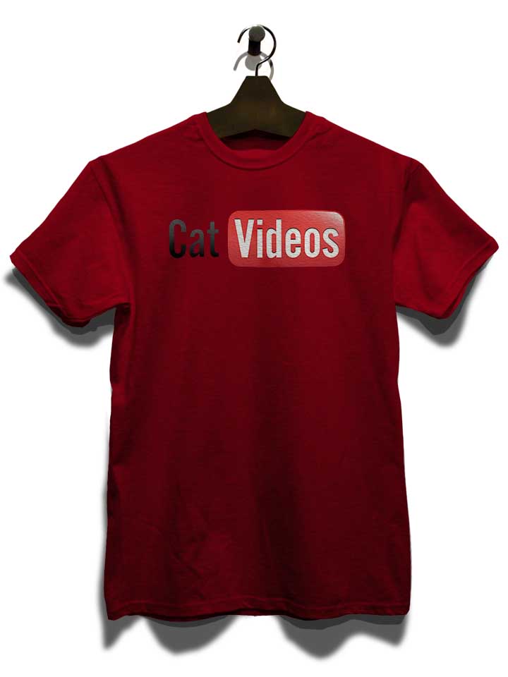 cat-videos-t-shirt bordeaux 3