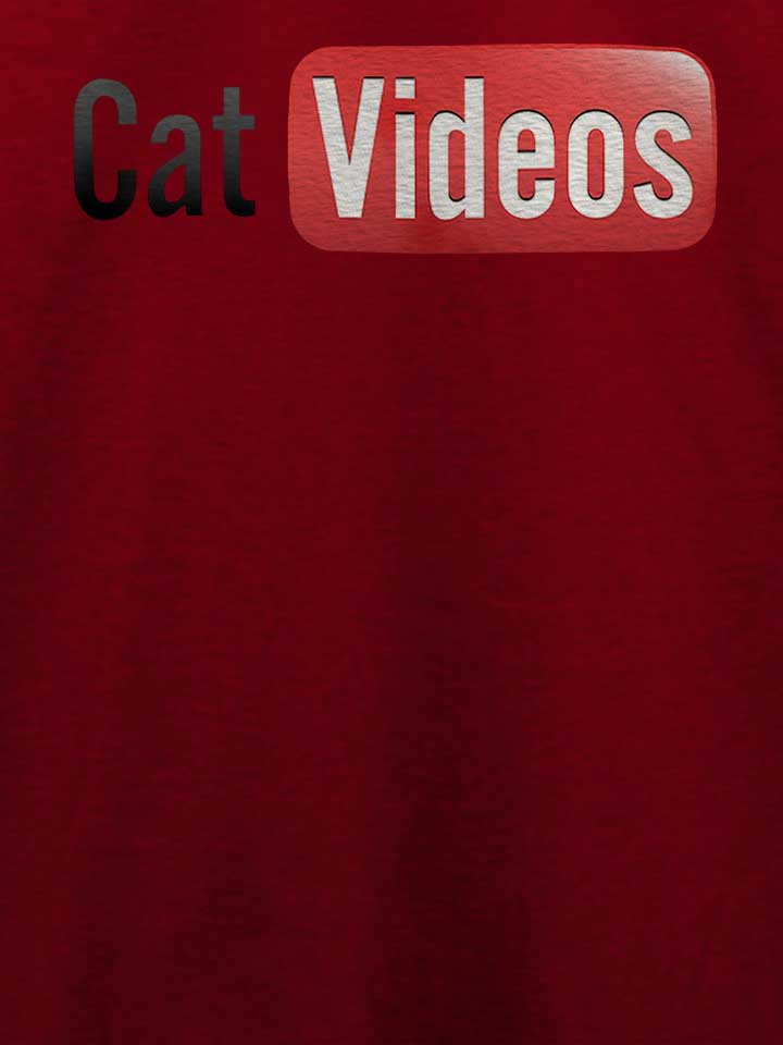 cat-videos-t-shirt bordeaux 4