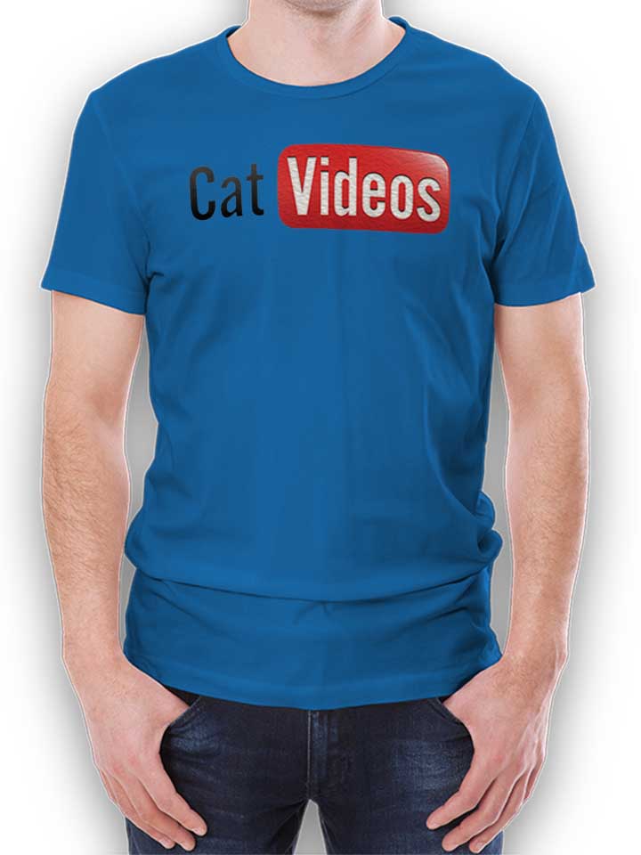 Cat Videos T-Shirt royal L