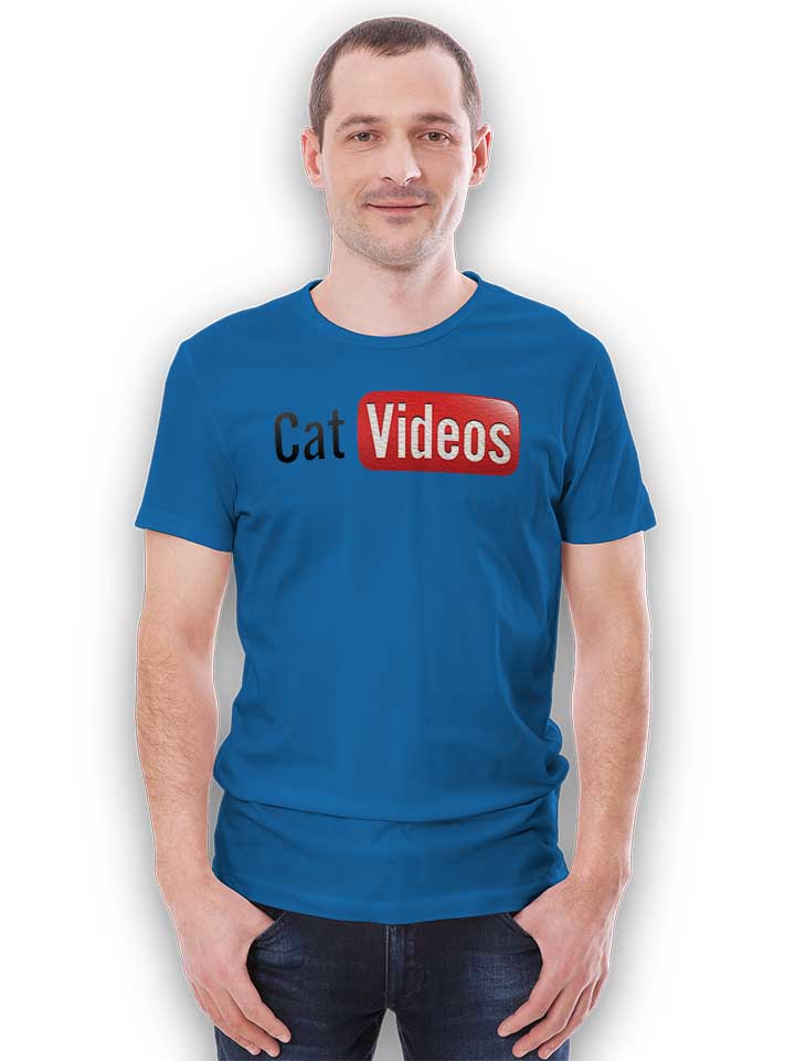 cat-videos-t-shirt royal 2