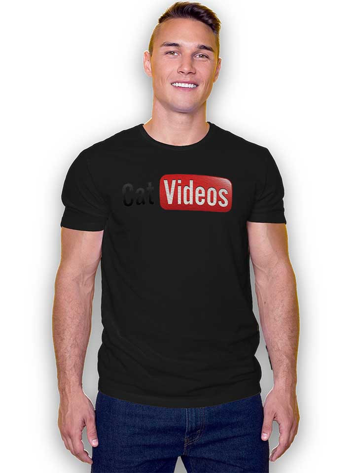 cat-videos-t-shirt schwarz 2