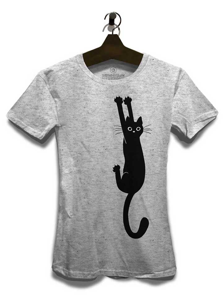 cat-damen-t-shirt grau-meliert 3