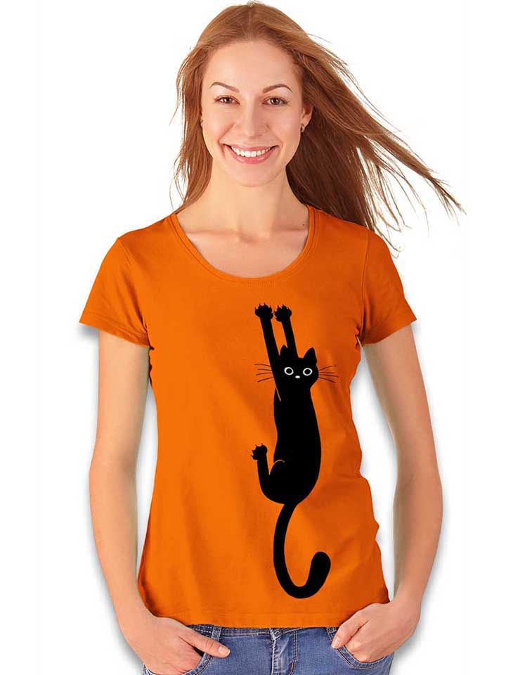 cat-damen-t-shirt orange 2