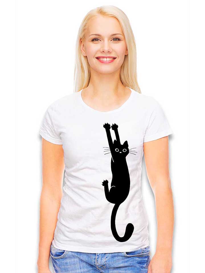 cat-damen-t-shirt weiss 2